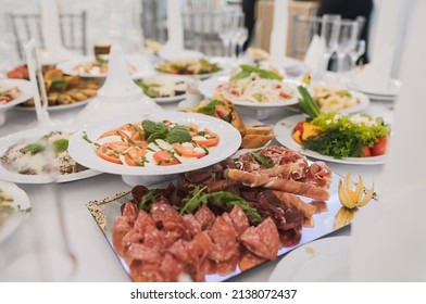 Delicious festive banquet catering food - Shutterstock ID 2138072437