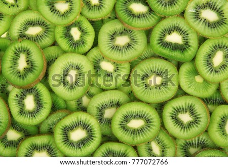 delicious fresh kiwi total background