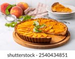 Delicious fresh peach pie - Peach Tart