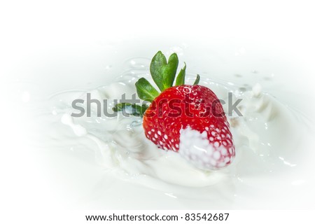 Similar – Chia-Joghurt mit Himbeeren im Glasbecher