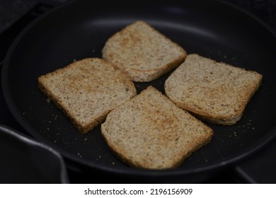 Delicious Fried Toast From Bran Bread