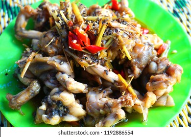 Delicious Frog Meat Lady Fingers Chillies Stock Photo 1192886554 ...