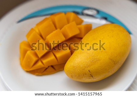 Delicious fruit yellow mango, Philippines