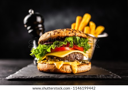 Delicious grilled burgers