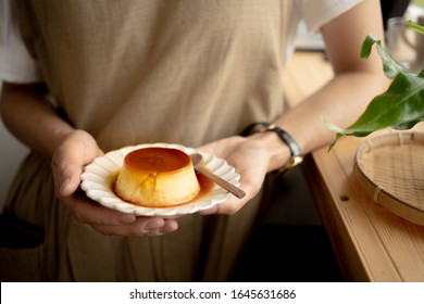 A Delicious Handmade Caramel Flan.