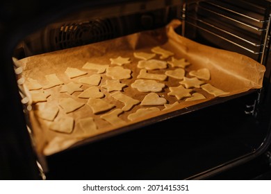 A Delicious Holiday Cookies In The Oven