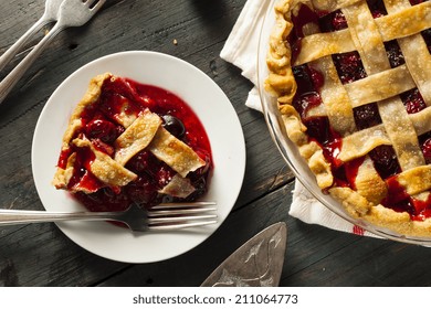 Delicious Homemade Cherry Pie With A Flaky Crust