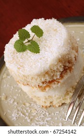 Delicious Homemade Coconut Cream Cake