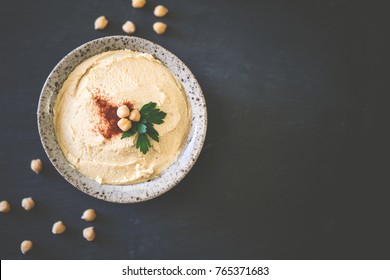 Delicious homemade hummus - Shutterstock ID 765371683