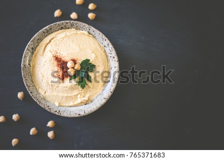 Delicious homemade hummus Stok fotoğraf © 