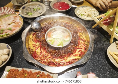 Delicious Hot Pot In Sichuan, Chengdu, China