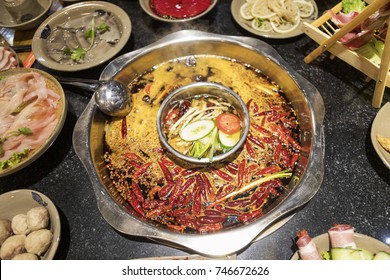 Delicious Hot Pot In Sichuan, Chengdu, China