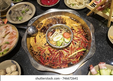 Delicious Hot Pot In Sichuan, Chengdu, China