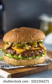 Delicious Jalapeno Burger 