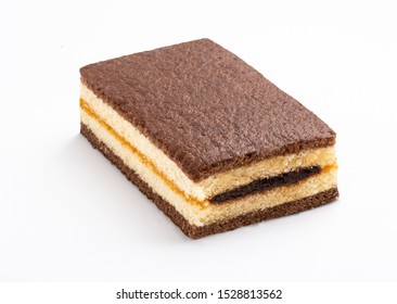 Delicious layer cake bar,  isolated on white background. clipping path. - Powered by Shutterstock