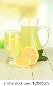 Delicious Lemonade On Table On Light Stock Photo 152526305 | Shutterstock