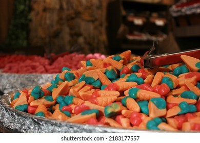 Delicious Licorice Sweets And Colorful Candies