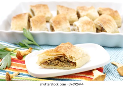 Delicious Meat Pie With Mushrooms