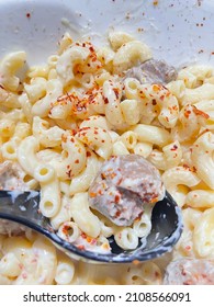 Delicious Meatball Mac And Cheese With Simple Ingredients. Cheese Lover.