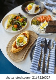 A Delicious Mediterranean Brunch Spread.