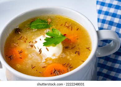 Delicious Old Polish Caraway Soup With Cream