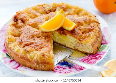 Delicious orange cake pie