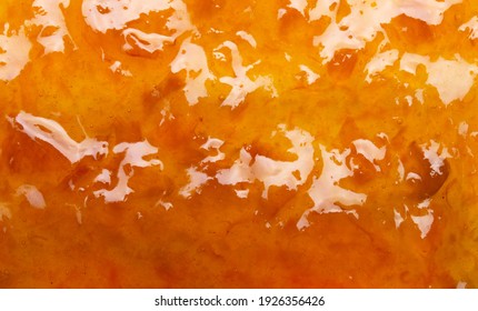 Delicious Orange Tasty Jam Texture Close Up