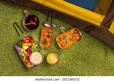 Delicious outdoor food at the camp  - Powered by Shutterstock