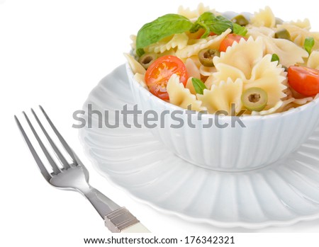 Similar – Image, Stock Photo Pasta salad Food Vegetable