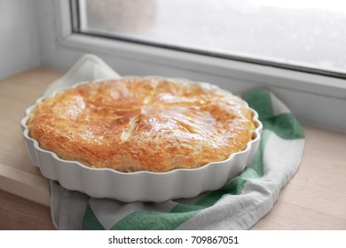 Delicious Pie On Windowsill