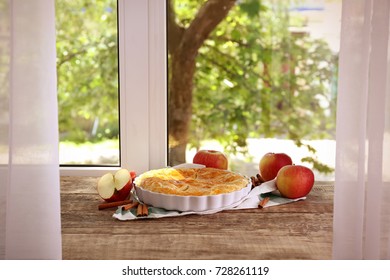 Delicious Pie On Windowsill