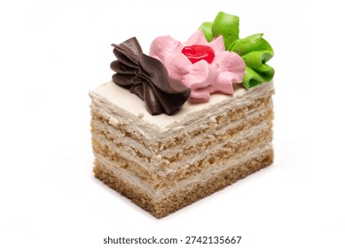 Una deliciosa porción pastel
