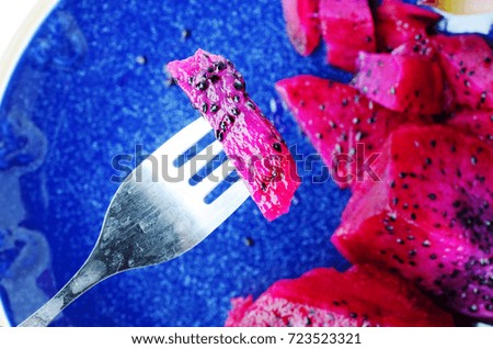 Similar – Image, Stock Photo Red fruit ice cream on a stick