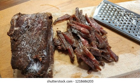 Delicious Red Meat On A Cooking Dock
