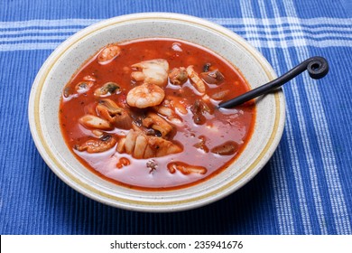 Delicious Seafood Stew On Plate