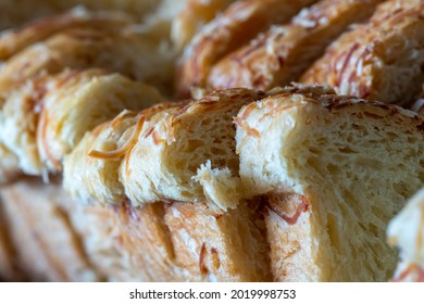 Delicious Sliced Bread Close-up With Texture.