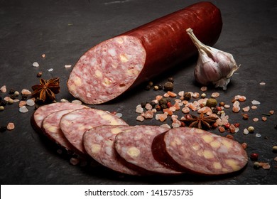 Delicious Sliced Jalapeno Cheddar Summer Sausage With Garlic