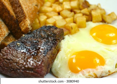 Delicious Steak And Eggs Breakfast