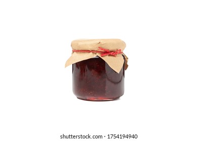 Delicious strawberry jam isolated on white background - Shutterstock ID 1754194940