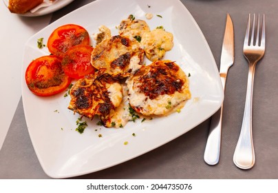 Delicious Stuffed Scallops With Tomatoes