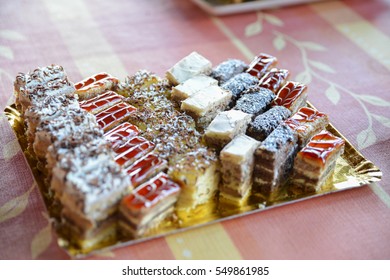 delicious sweets on the table 