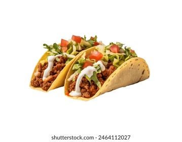 delicious tacos ready to eat isolated  - Powered by Shutterstock