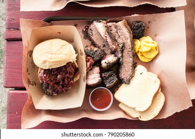 Delicious Texas Barbecue Spread 