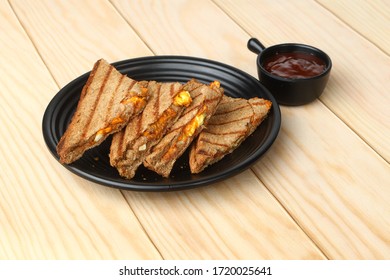 Delicious Tofu Masala Or Tofu Tikka Sandwich, Paneer Tandoor  Grilled
 Sandwich