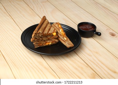 Delicious Tofu Masala Or Tofu Tikka Sandwich, Paneer Tandoor Grilled Sandwich