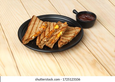 Delicious Tofu Masala Or Tofu Tikka Sandwich, Paneer Tandoor  Grilled
 Sandwich