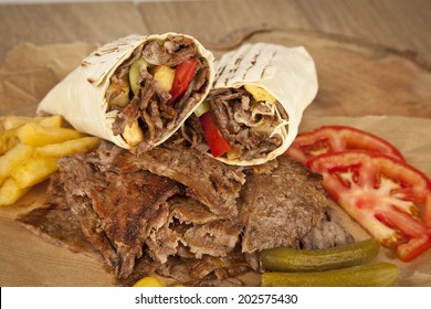 Delicious Turkish Doner Kebab Grilled Meat