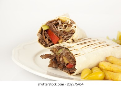 Delicious Turkish Doner Kebab Grilled Meat