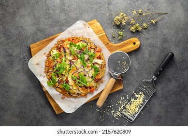 Delicious Veg Pizza Cauliflower Base