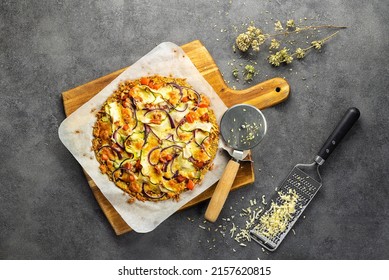 Delicious Veg Pizza Cauliflower Base